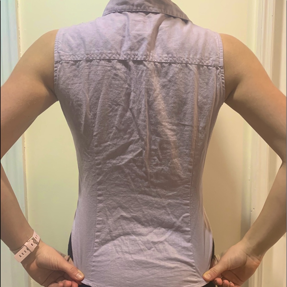 Calvin Klein Sleeveless Button Up